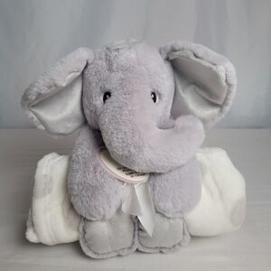 NWT Parents Choice 2 Piece Blanket & Elephant Plush Set